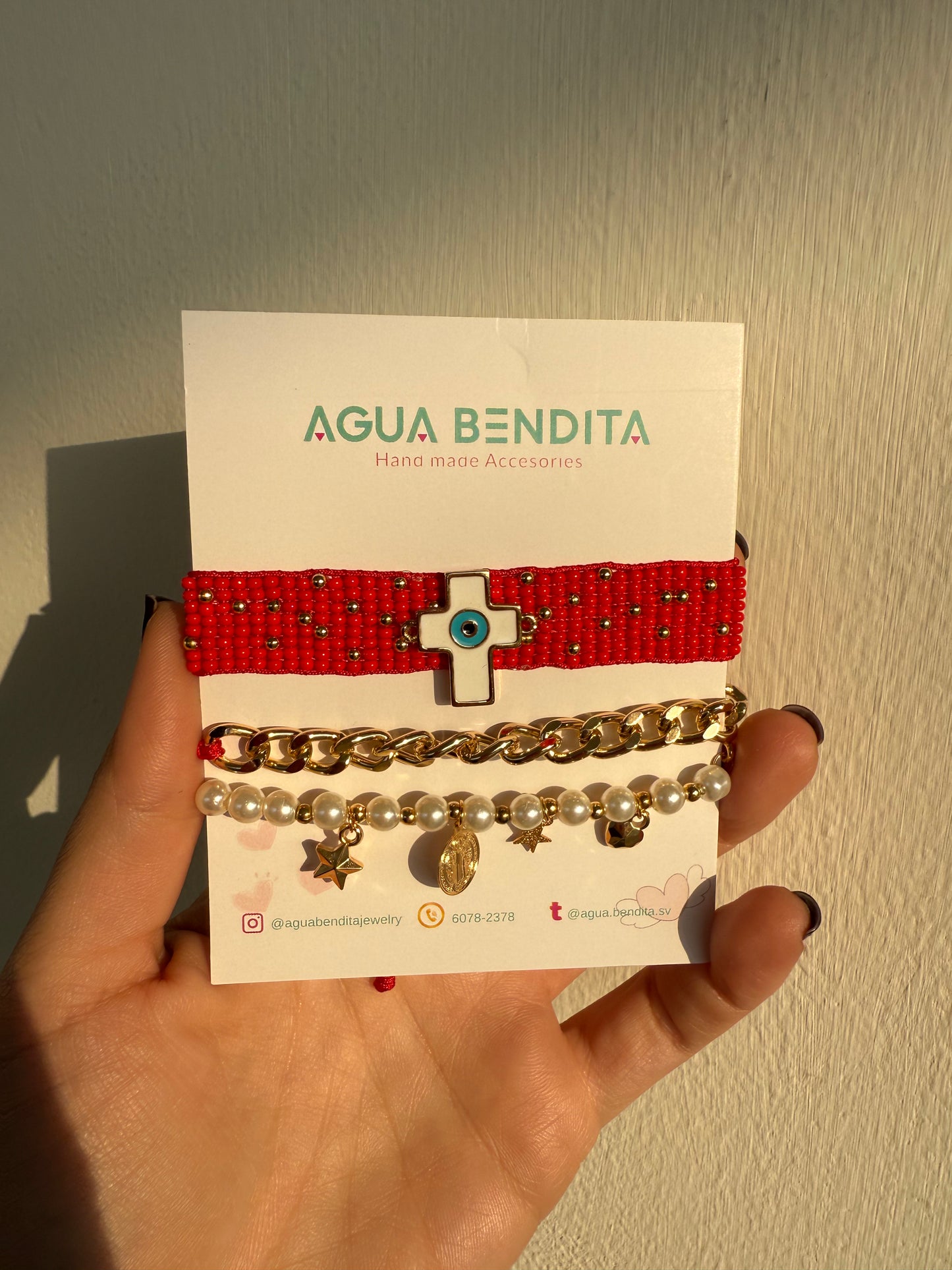 Set de pulseras cruz