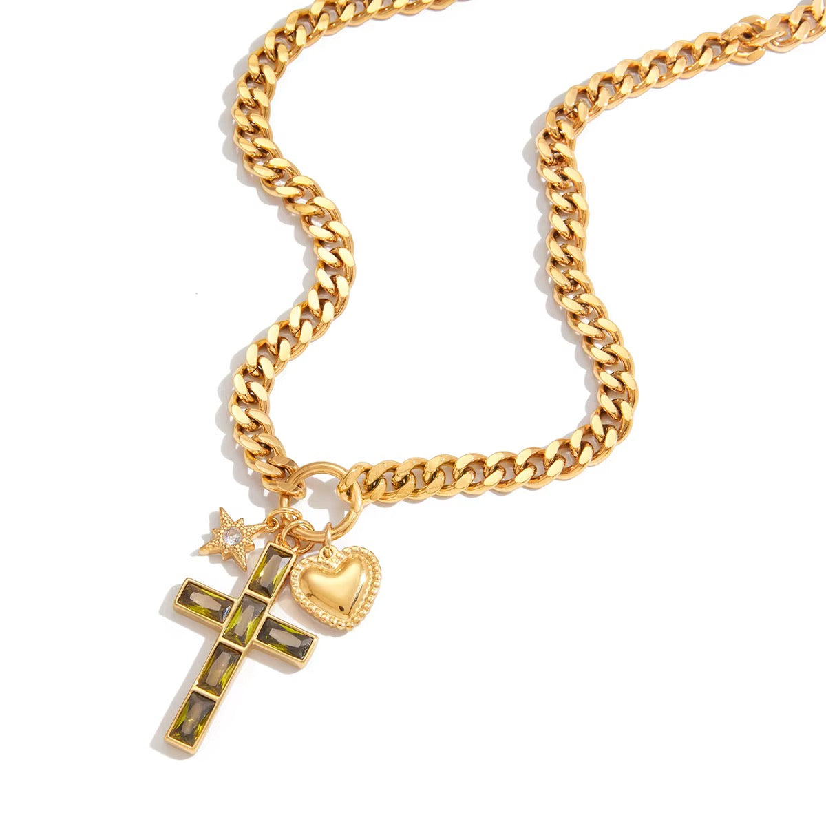 Collar Emerald Charms
