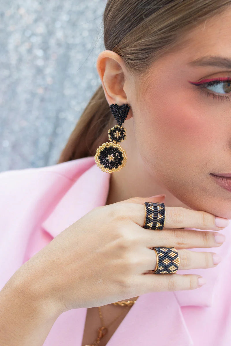 Aretes Negros Milan