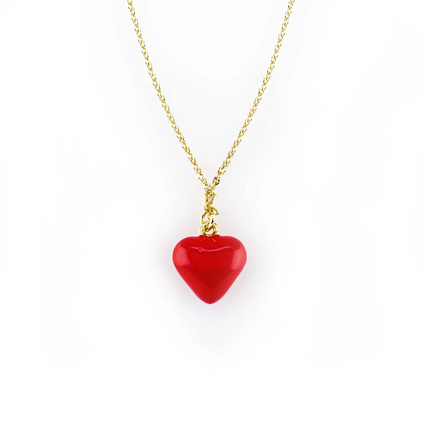 cadena corazon rojo