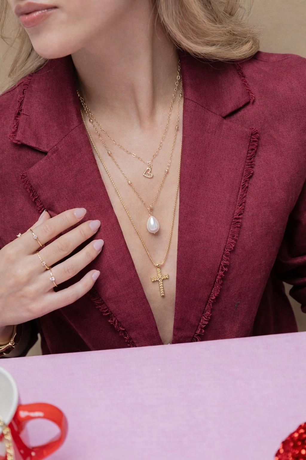 Cadena Pearl Fe