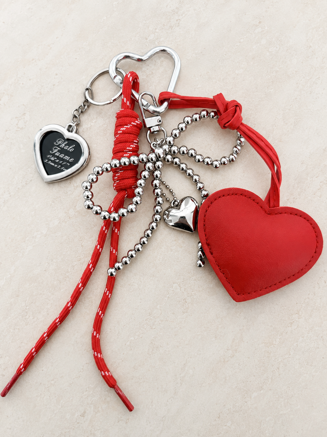 Llavero corazón rojo