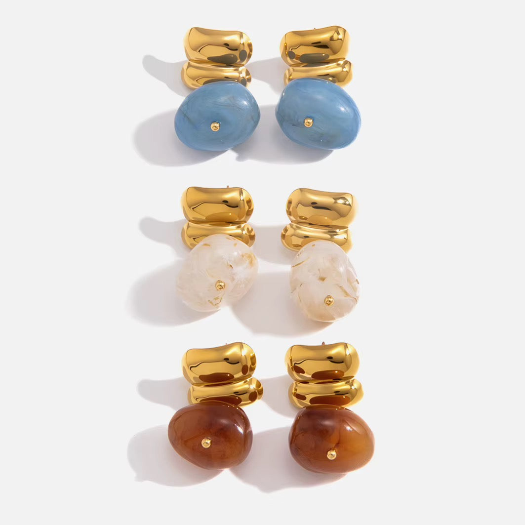 Aretes Marble Drop