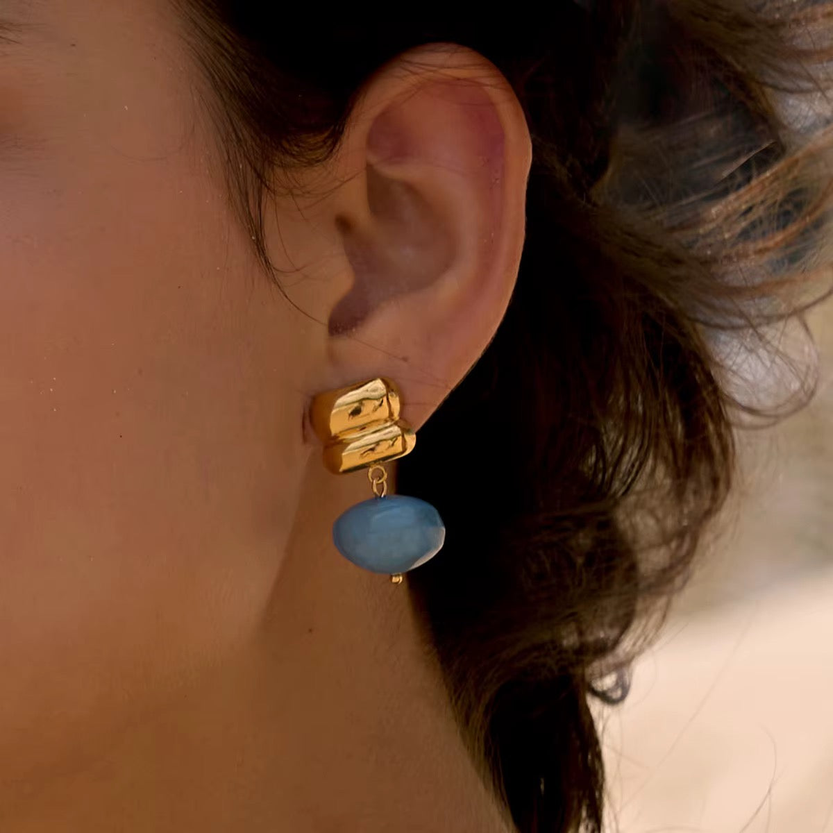 Aretes Marble Drop