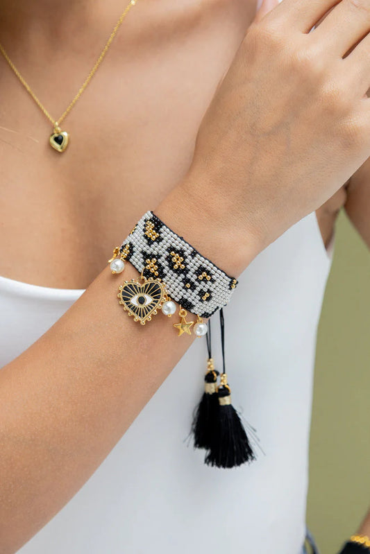 Pulsera corazón ojo
