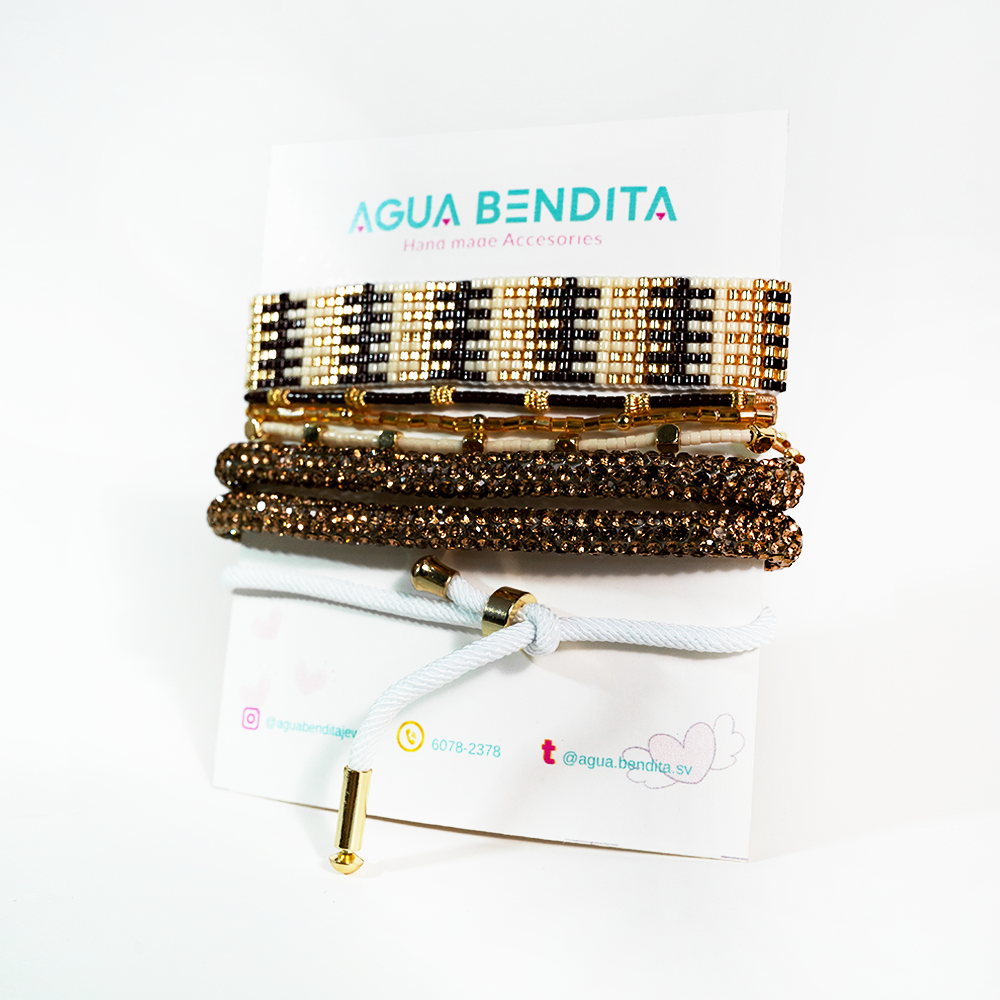 Set de pulseras tierra