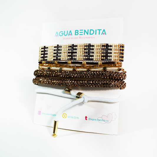 Set de pulseras tierra