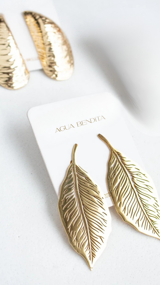 Aretes Hoja Romina