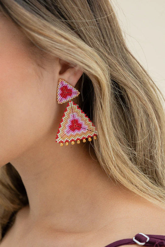 Aretes Vinotinto Encanto