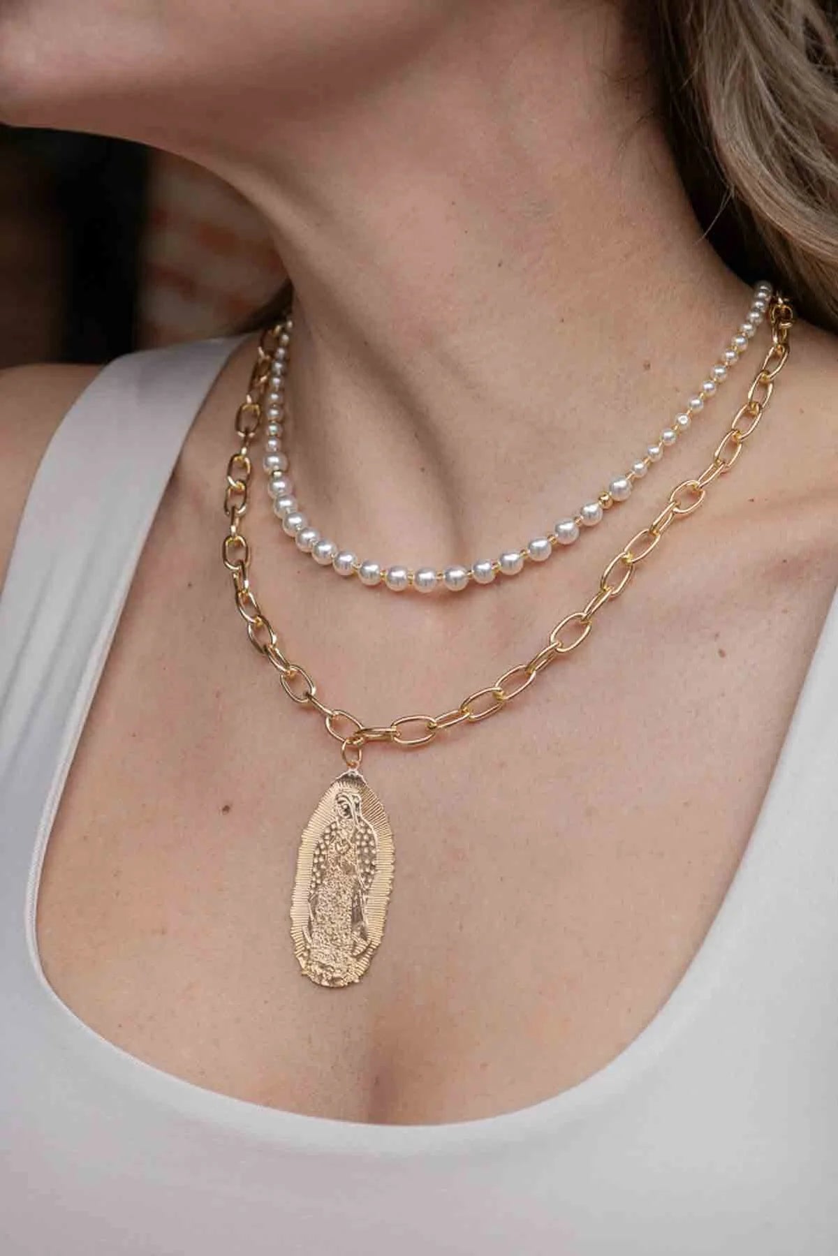 Collar Medalla Guadalupe