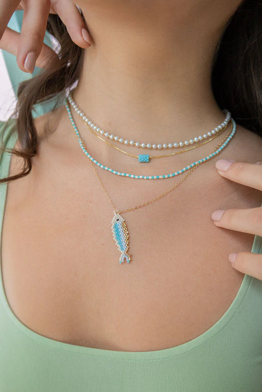 Collar Pez Celeste