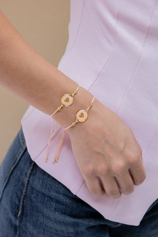 Pulsera dúo corazón