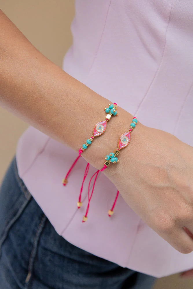 Pulsera Duo Fucsia