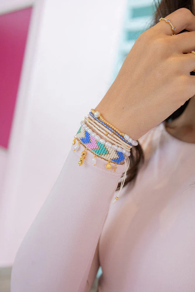 Set pulseras Coral Azul